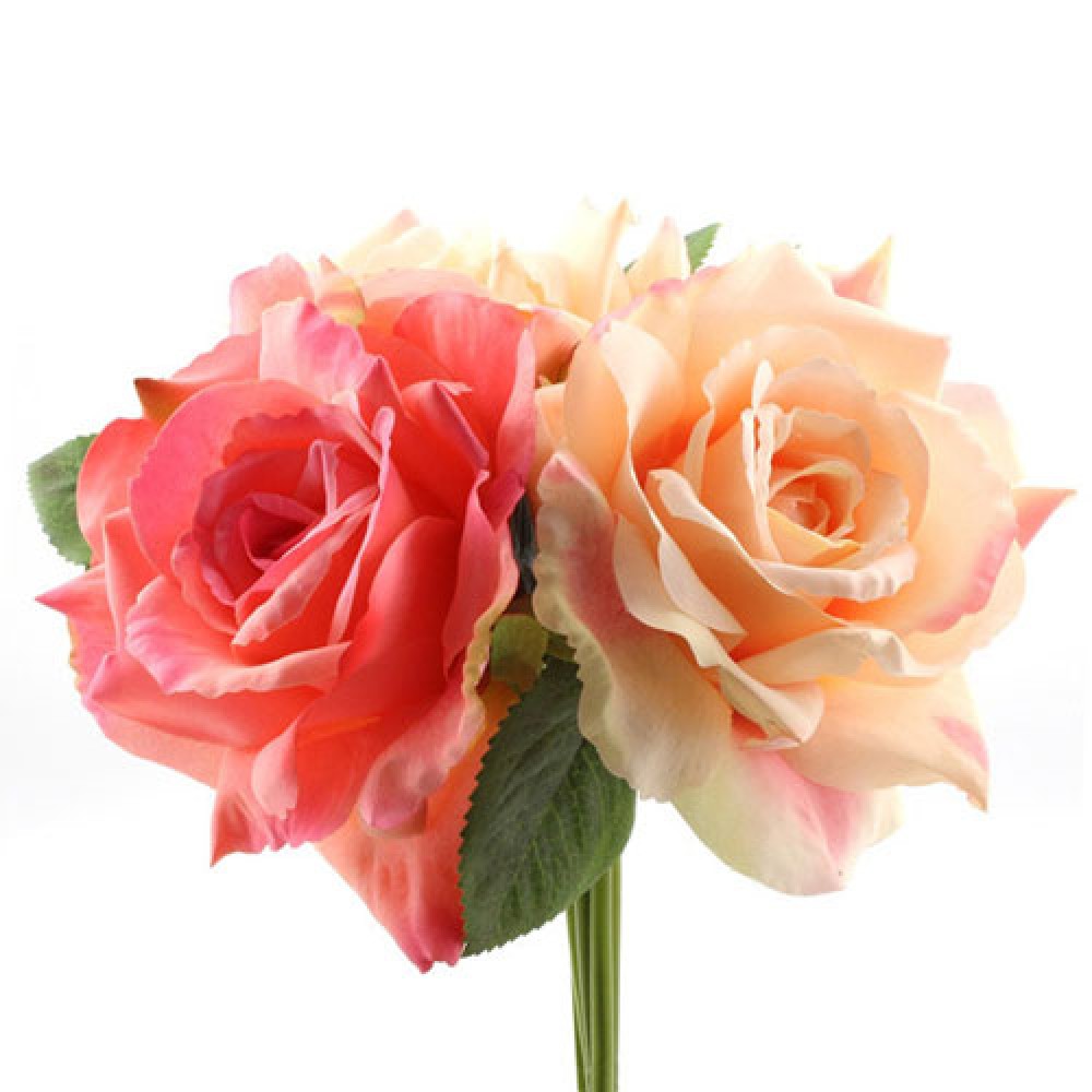 Artificial English Roses Bundle Mixed Pink 25cm | Artificial Flowers